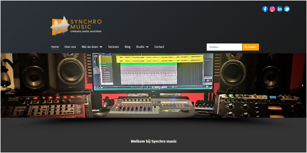 Nieuwe website Synchro music